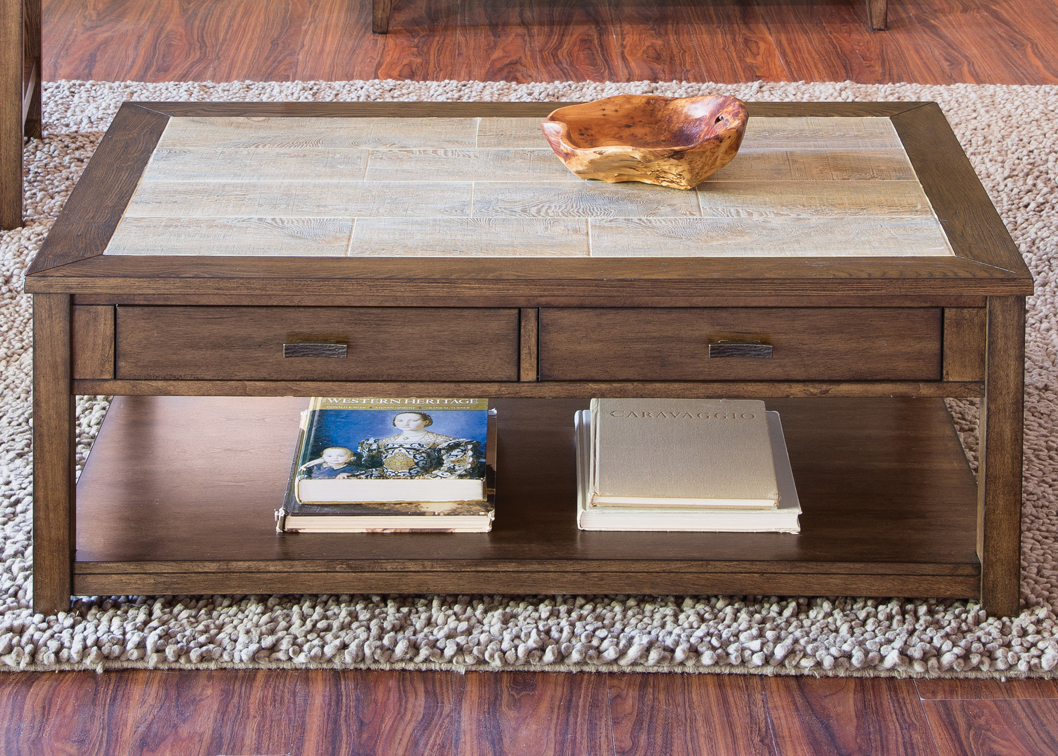 Liberty Furniture Mesa Valley Occasional Cocktail Table with Ceramic